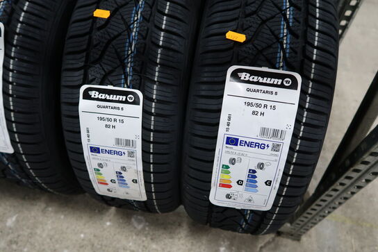 7 stk. dæk BARUM 195/50R15 82H
