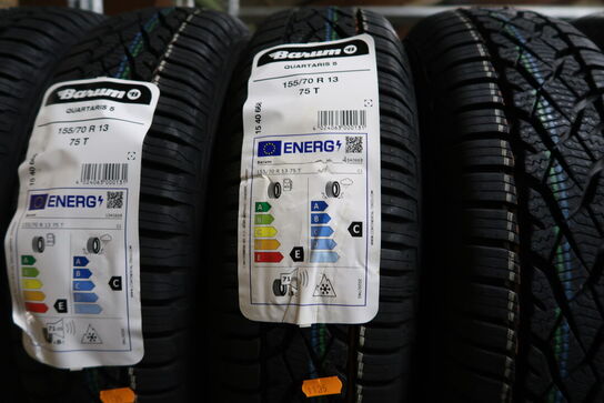 4 stk. dæk BARUM 155/70R13 75T