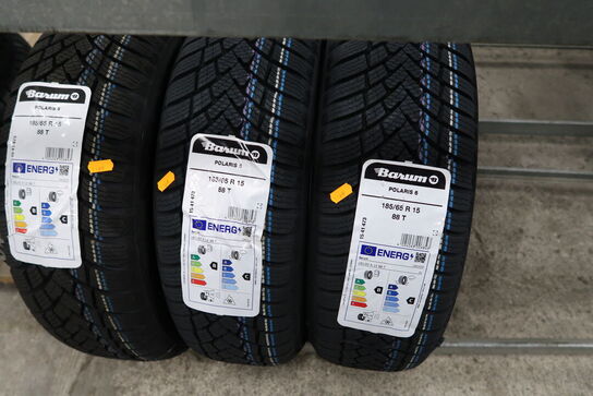 3 stk. dæk BARUM 185/65R 15 88T