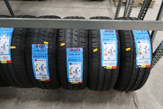 4 stk. dæk SUPERIA 205/55R16 91H