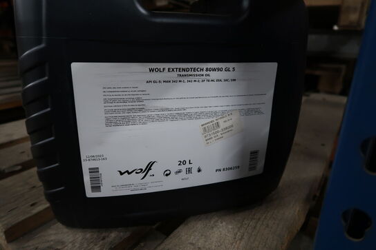 20 liter gearolie WOLF 80W90