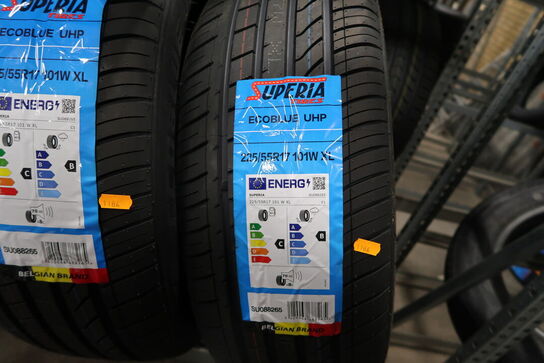 5 stk. dæk SUPERIA 225/55R17 101W XL 