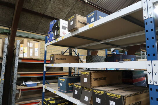 Indhold i 3 fag lagerreoler 