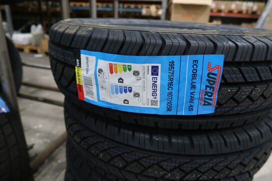 5 stk. dæk SUPERIA 195/75R16C 107/105R