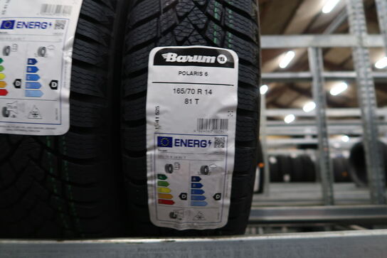 6 stk. dæk BARUM 165/70R14 81T