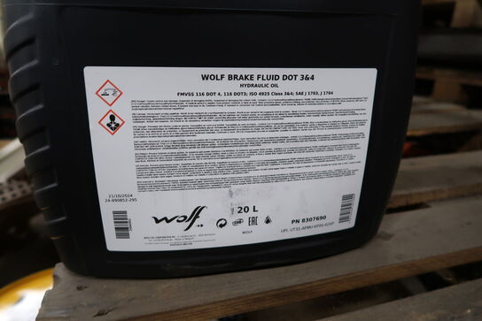 20 liter bremsevæske WOLF DOT3&4