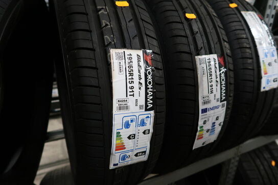 4 stk. dæk YOKOHAMA 195/65R15 91T