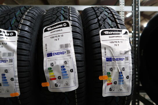 4 stk. dæk BARUM 155/70R13 75T