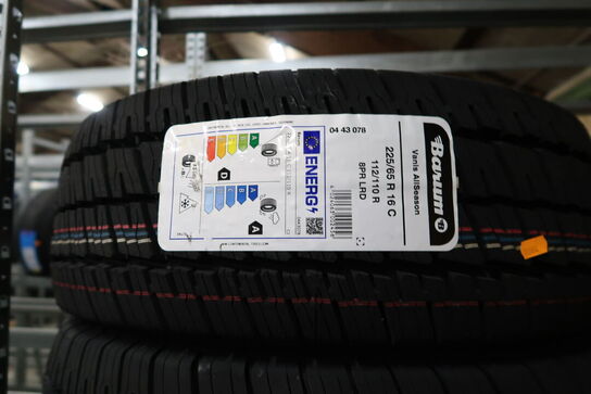 4 stk. dæk BARUM 225/65R16 C 112/110R