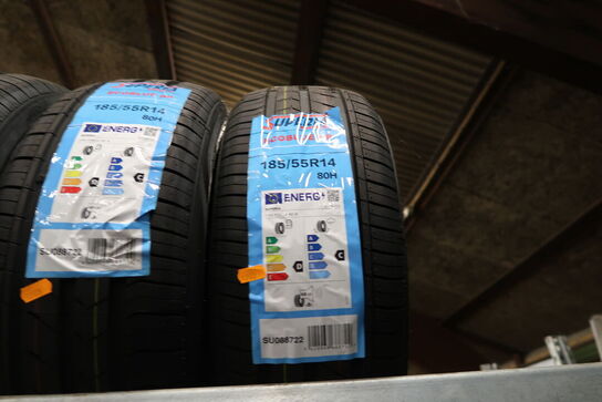 4 stk. dæk SUPERIA 185/55R14 80H
