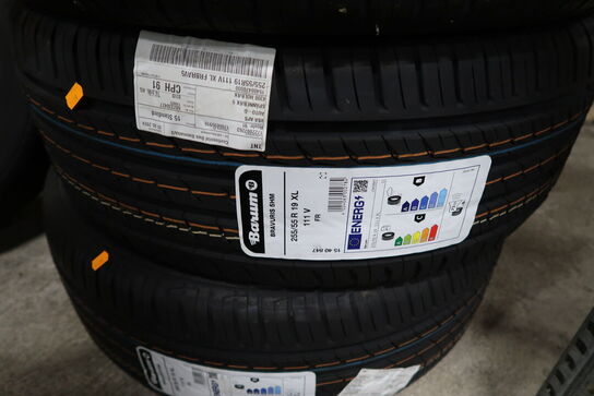 4 stk. dæk BARUM 225/55 R 19 XL
