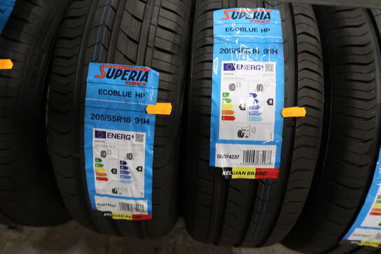 4 stk. dæk SUPERIA 205/55R16 91H