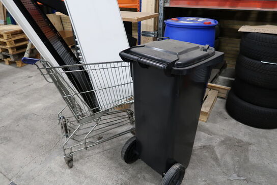 Affaldsspand samt vogn
