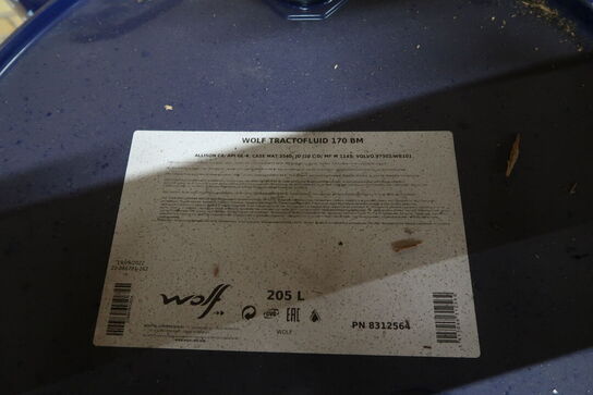 205 liter gearolie WOLF Tractofluid 170 BM 