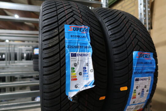 2 stk. dæk SUPERIA 225/50R17 98W XL 