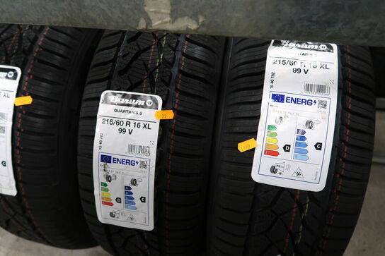 3 stk. dæk BARUM 215/60R16XL 99V