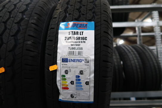 4 stk. dæk SUPERIA 205/65R16C 107/105T