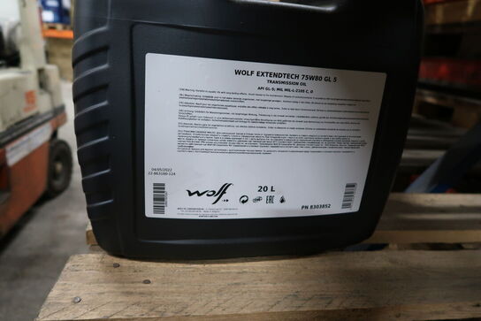 20 liter gearolie WOLF 75W80