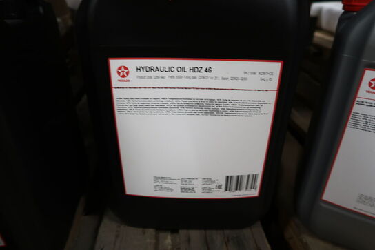 20 liter hydraulikolie TEXACO Hydraulic Oil HDZ 46