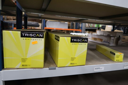 Indhold i 3 fag lagerreol 