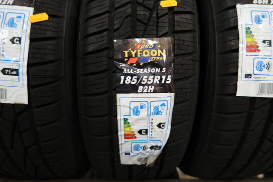 4 stk. dæk TYFOON 185/55R15 82H