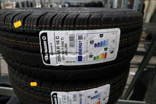 2 stk. dæk BARUM 205/65R 16 C 107/105T