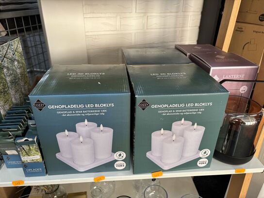 3 pakker genopladelige bloklys COZZY