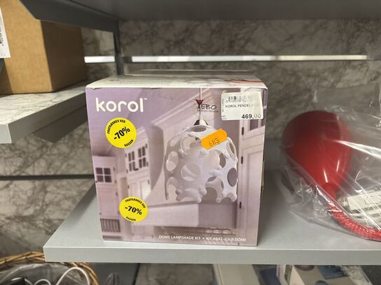 Væglampe samt 2 stk. pendler KOROL