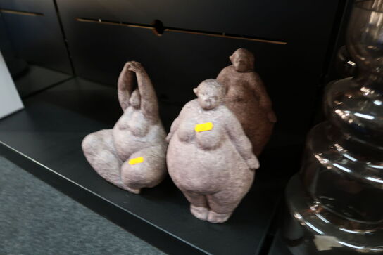 3 stk. figurer