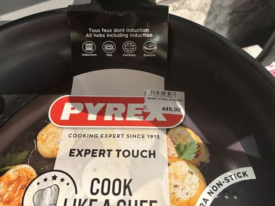 2 stk. stegepander TEFAL, PYREX