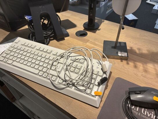 Labelprinter ZEBRA ZD410, tastatur, mus