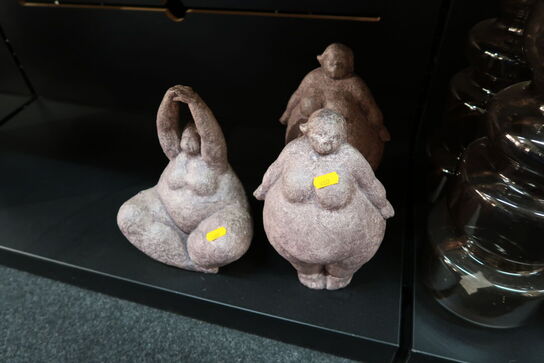3 stk. figurer