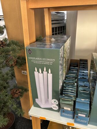 4 pakker genopladelige stagelys COZZY