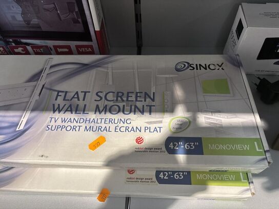 2 stk. vægbeslag SINOX