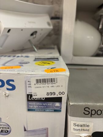 3 stk. væglamper PHILIPS Ledino