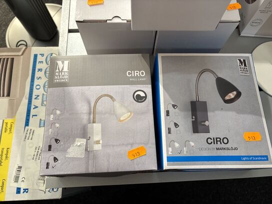 2 stk. væglamper MARKSLÖJD Ciro