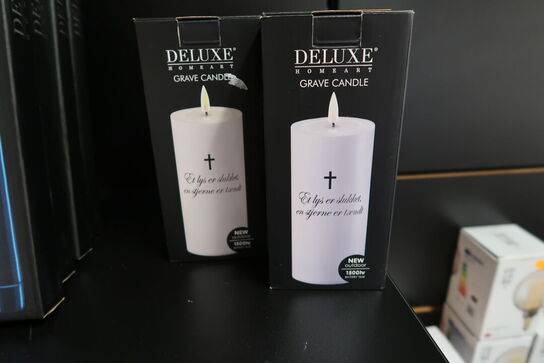 2 stk. bloklys DELUXE Homeart