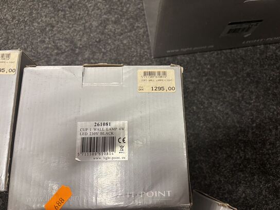 2 stk. væglamper LIGHT-POINT Cup 1 Wall Lamp