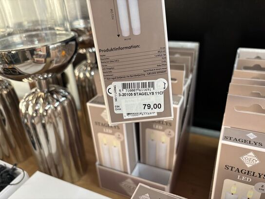 Kasse med stagelys LED COZZY