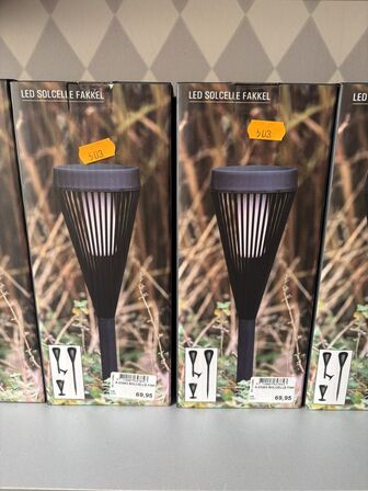 6 stk. LED solcelle fakler