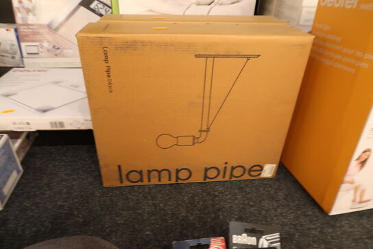 2 stk. lamper LAMP PIPE Black