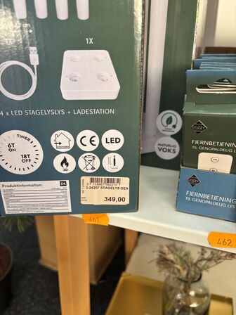 4 pakker genopladelige stagelys COZZY