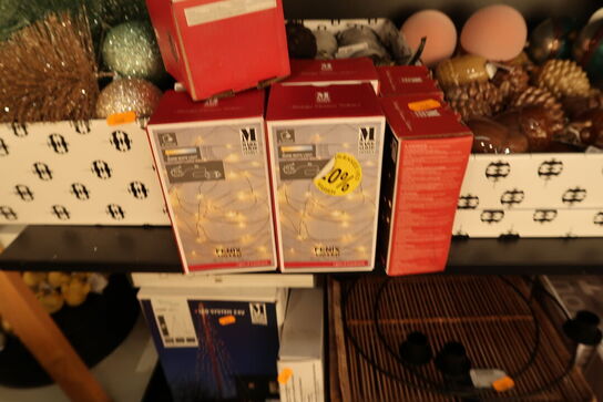 Hylde med div. Julepynt