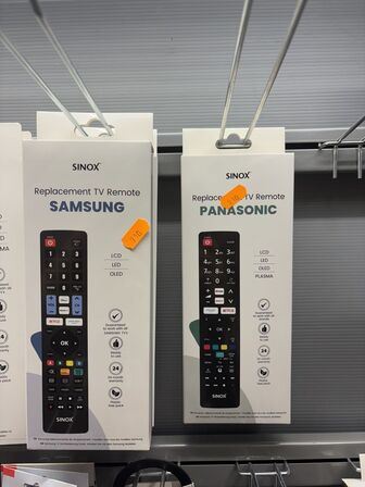 3 stk. fjernbetjeninger SINOX