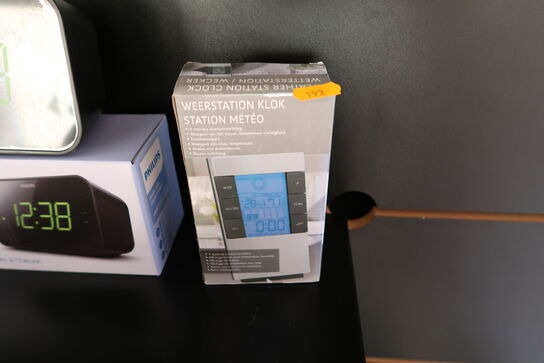 Vejrstation samt clock radio PHILIPS