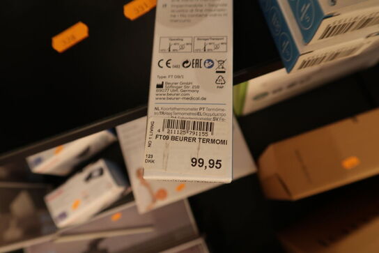 6 stk. termometer BEURER FT09 samt Termometer BEURER FT 65