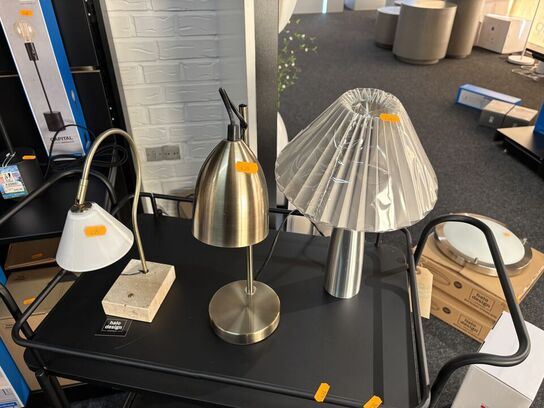 3 stk. bordlamper HALO DESIGN m.fl.