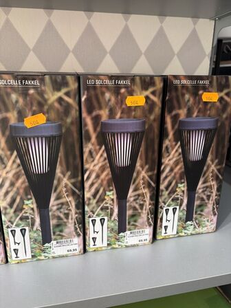 7 stk. LED solcelle fakler
