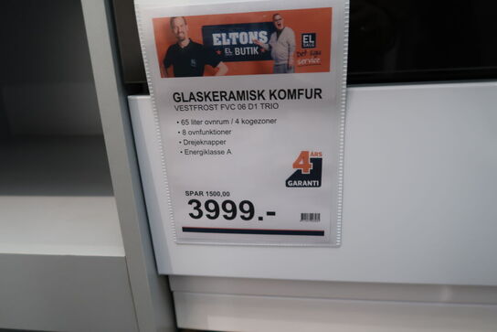 Glaskeramisk komfur VESTFROST FVC 06 D1 TRIO