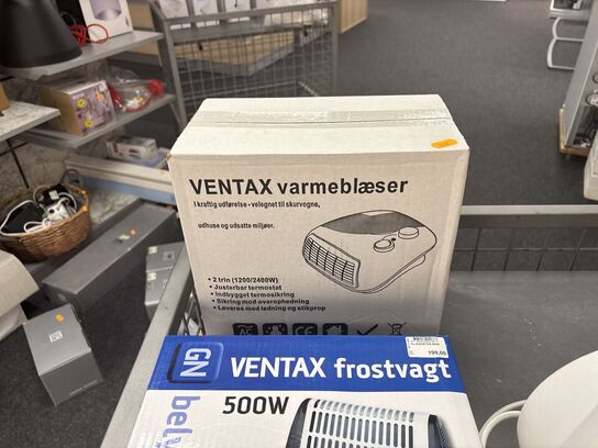 5 stk. varmeblæsere VENTAX, GN BELYSNING m.fl.